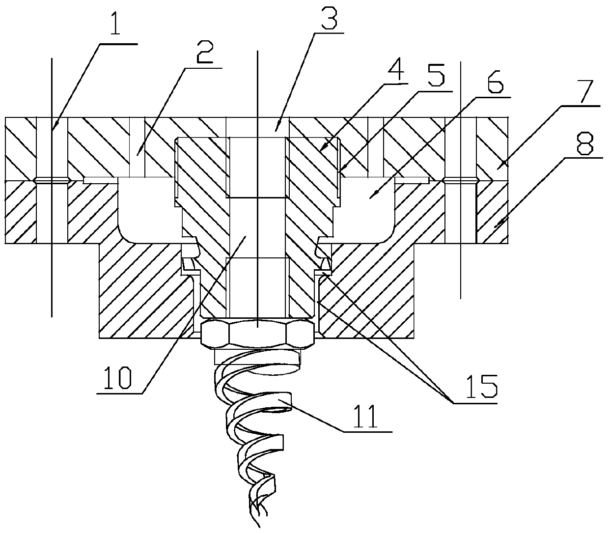 spiral nozzle device