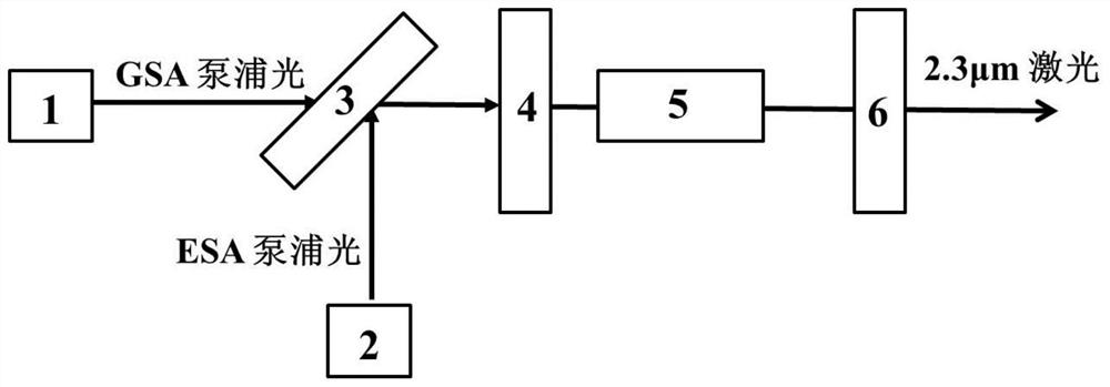 A dual-wavelength pumped thulium-doped laser based on gsa and esa