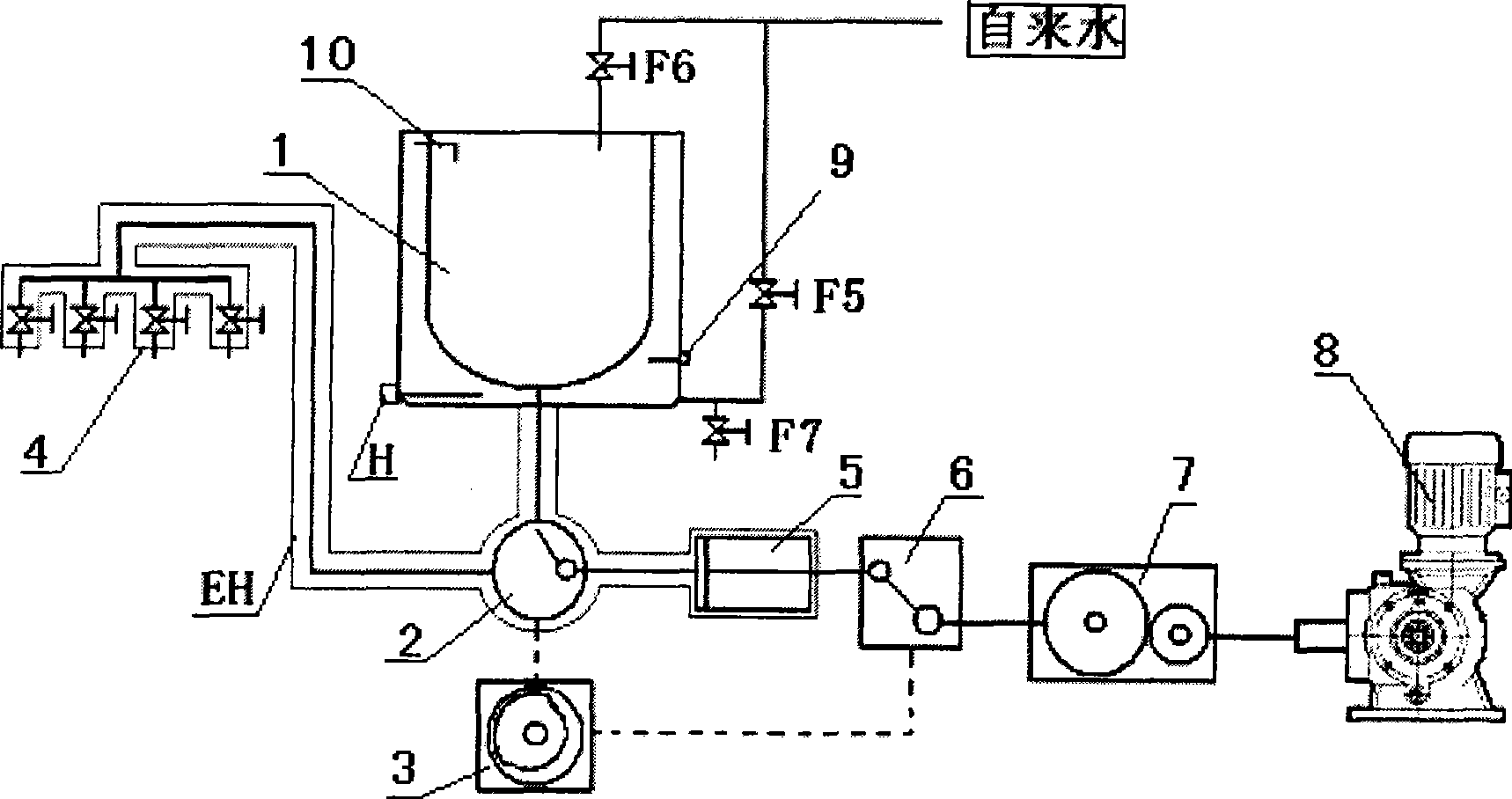 Heating type paste-like material quantitative packing machine