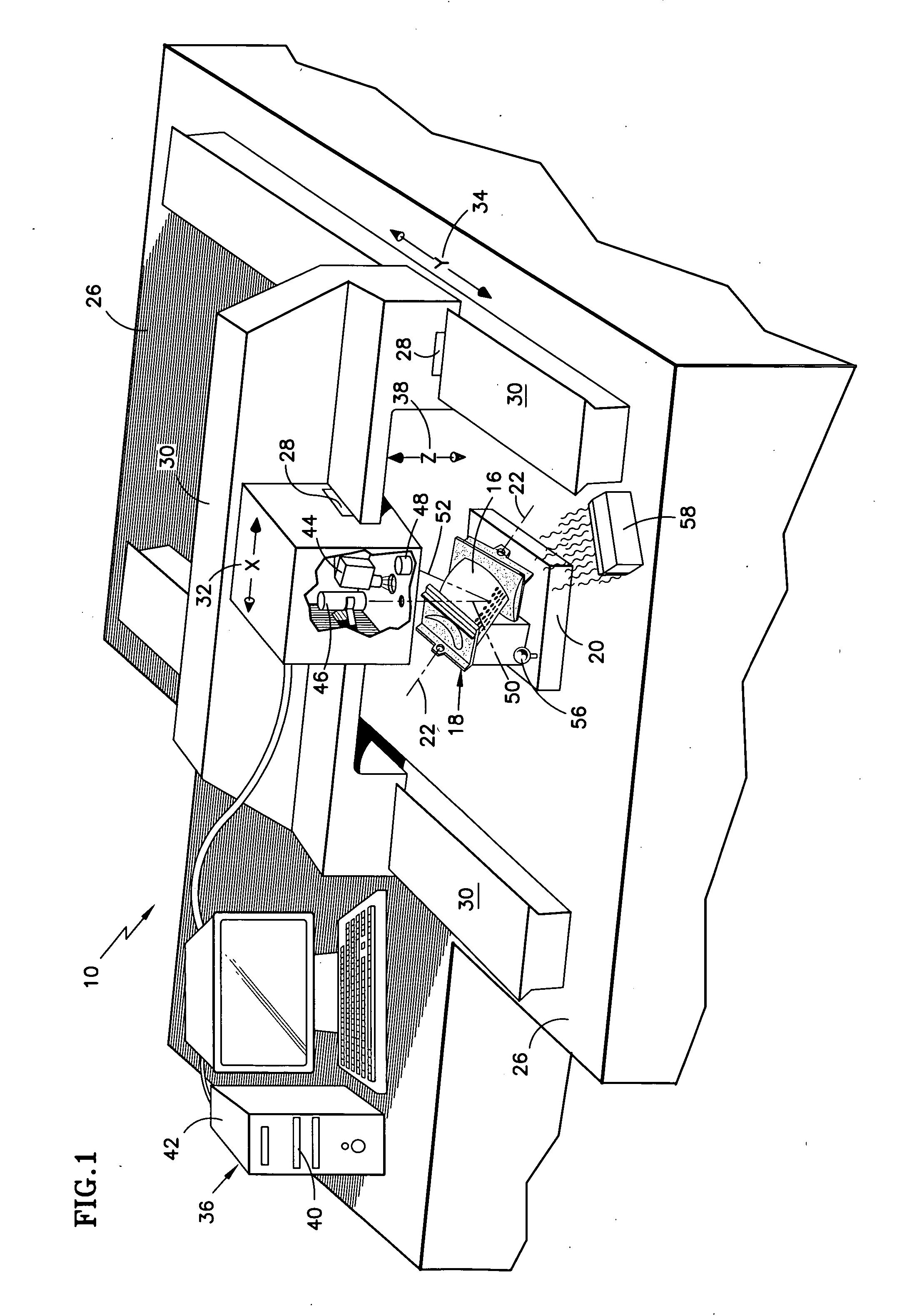 Thermal imaging and laser scanning systems and methods for determining the location and angular orientation of a hole with an obstructed opening residing on a surface of an article