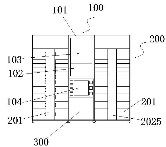 Method of courier for collecting express mails through self-service device