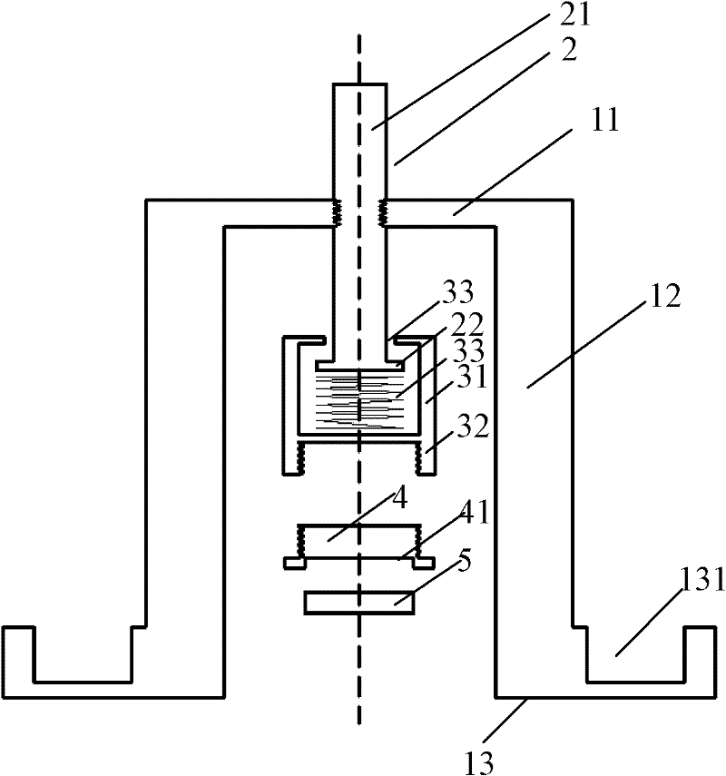 General fixing device for probe of acoustic emission detection apparatus