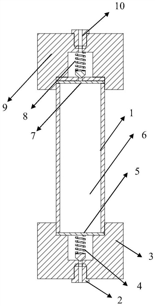 Stainless steel self-sealing gel purification column device