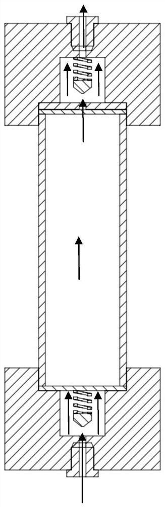 Stainless steel self-sealing gel purification column device