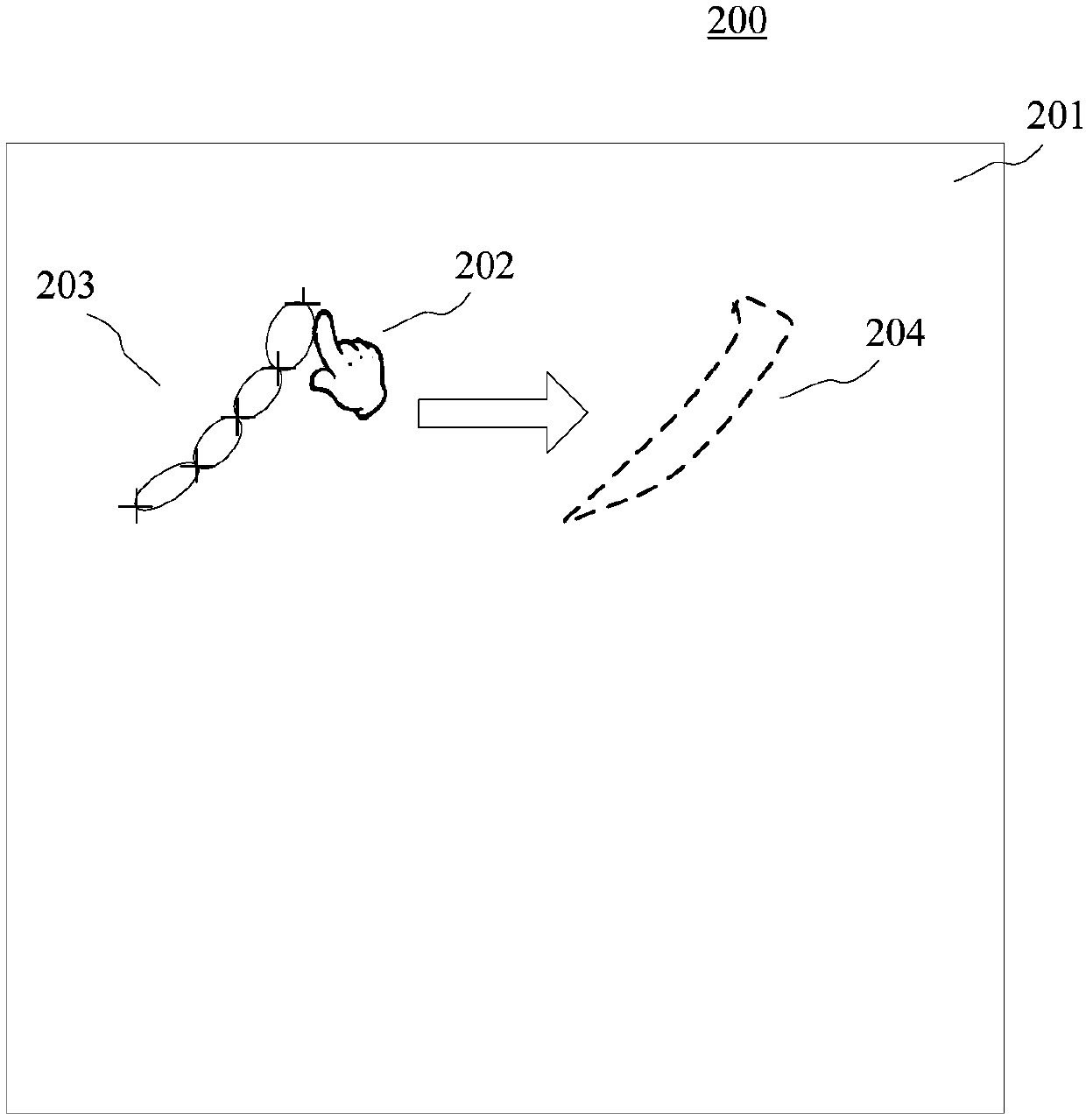 Method and device used for drawing image