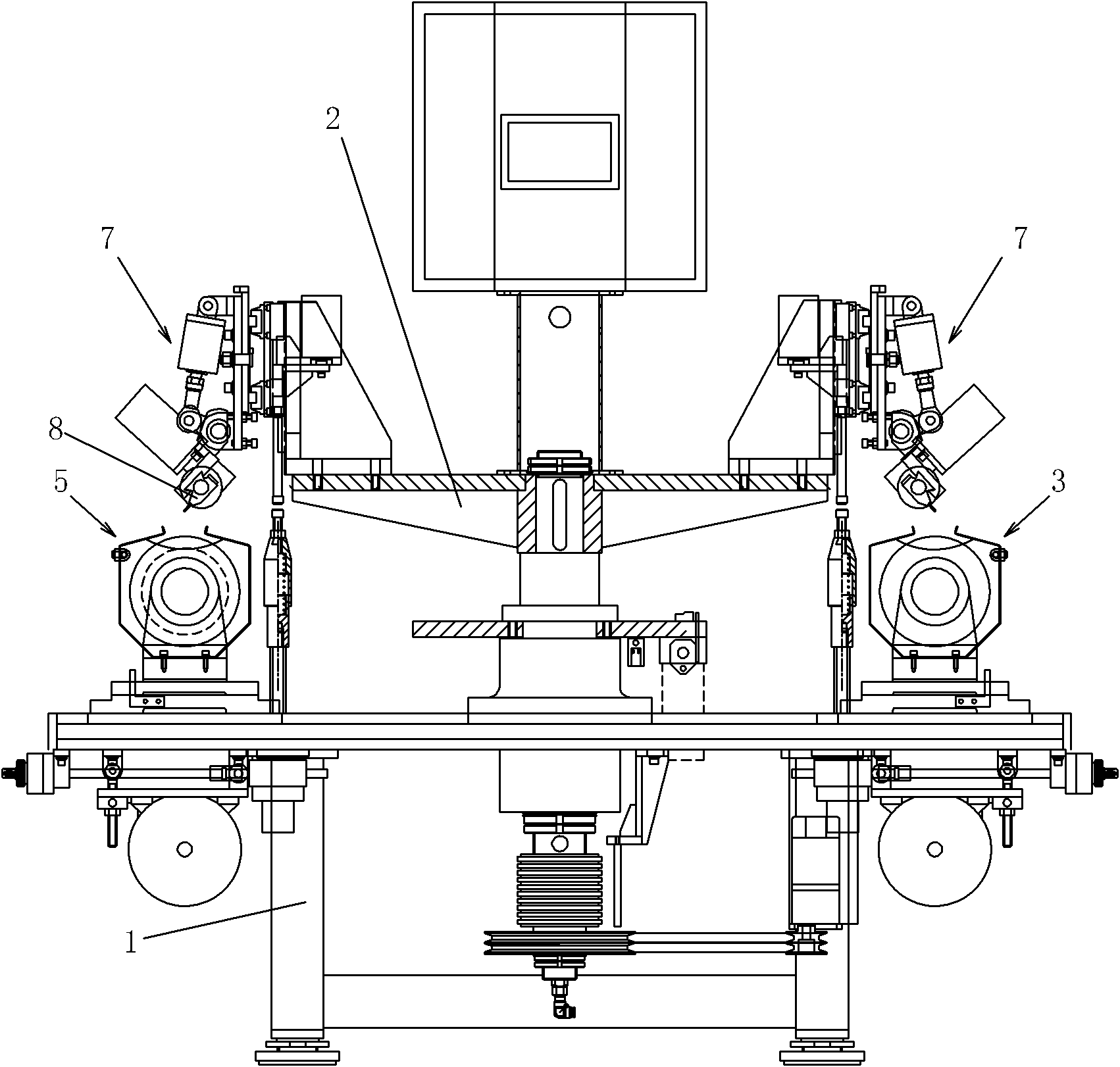 Multi-station rhinestone slant grinding and polishing machine