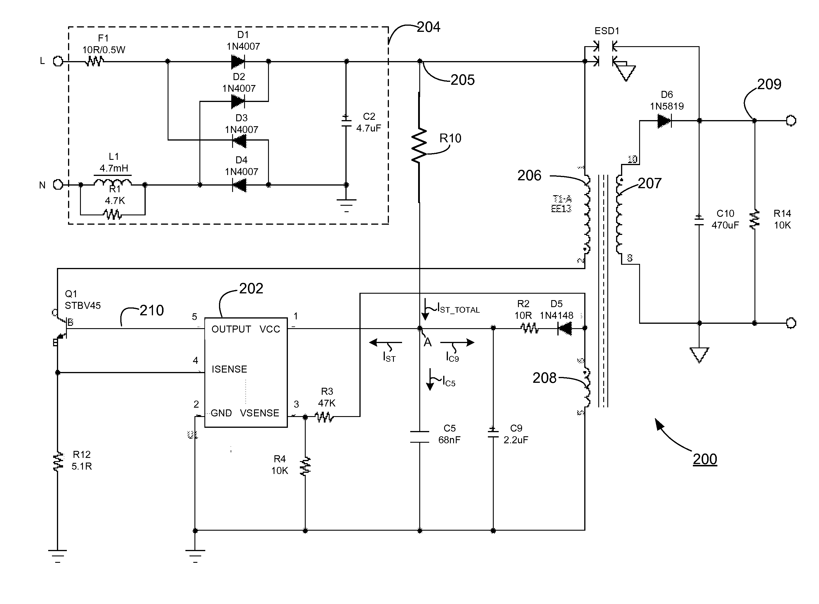 Low power consumption start-up circuit with dynamic switching