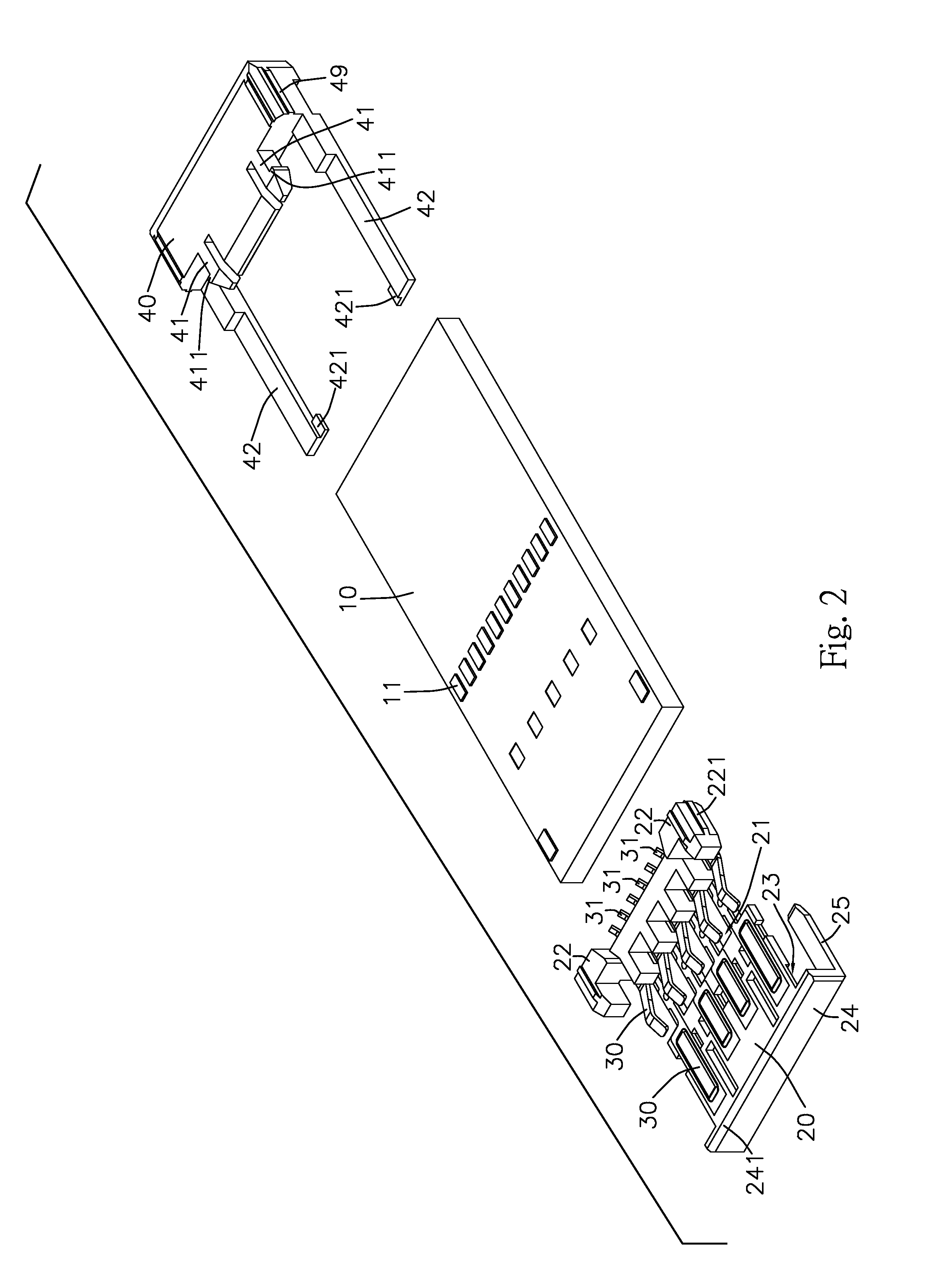 USB connector structure