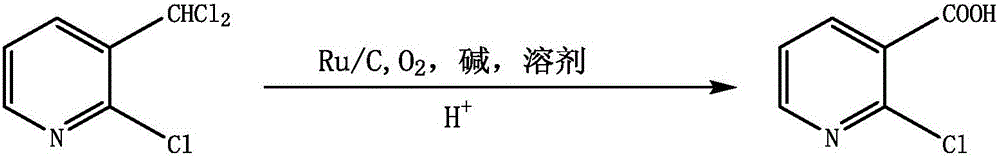 Method for one-step oxidation synthesis of 2-chloronicotinic acid