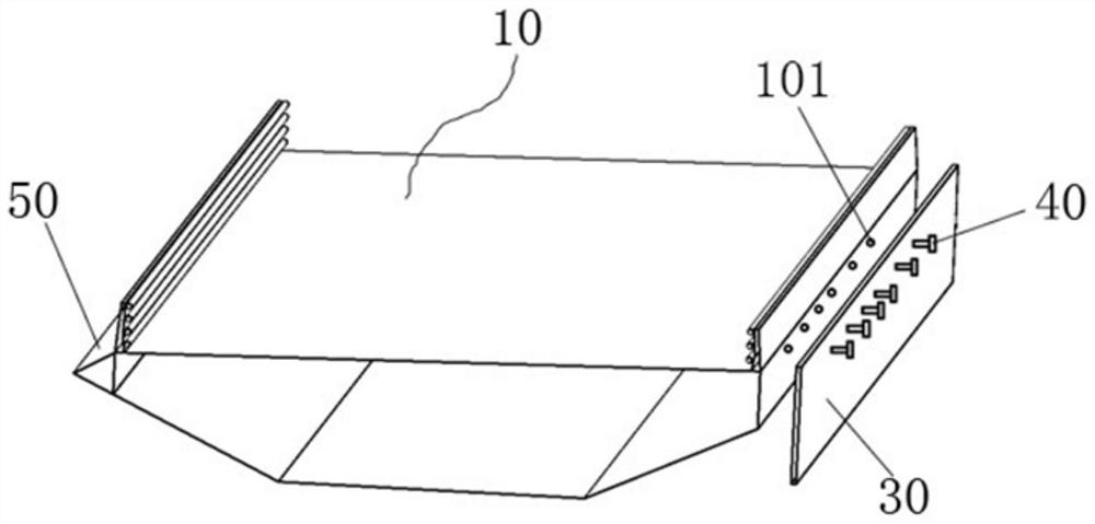 Inter-groove apron board for improving vortex vibration performance of double-amplitude bridge and double-amplitude bridge