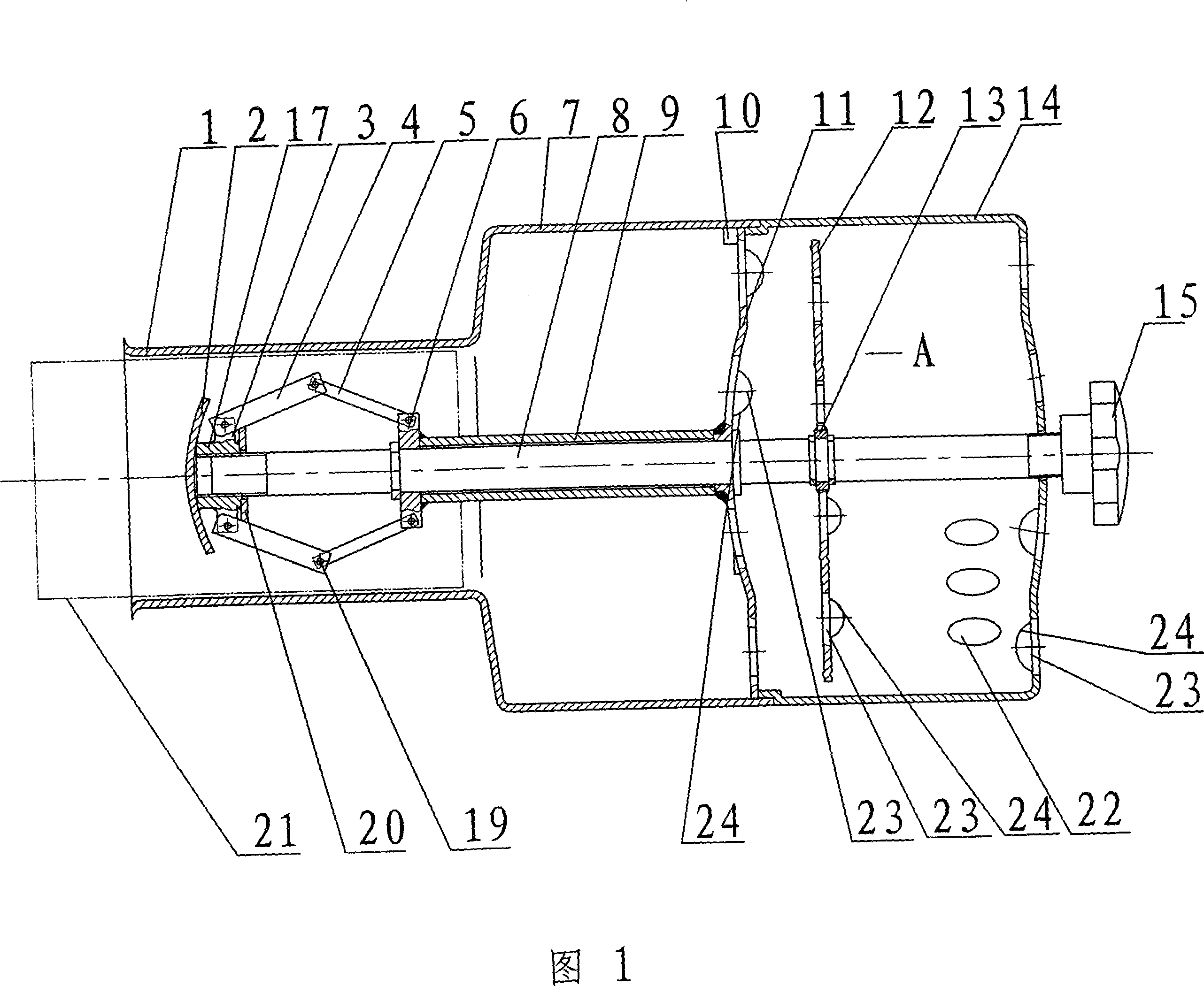 Automobile exhausting spark arrester