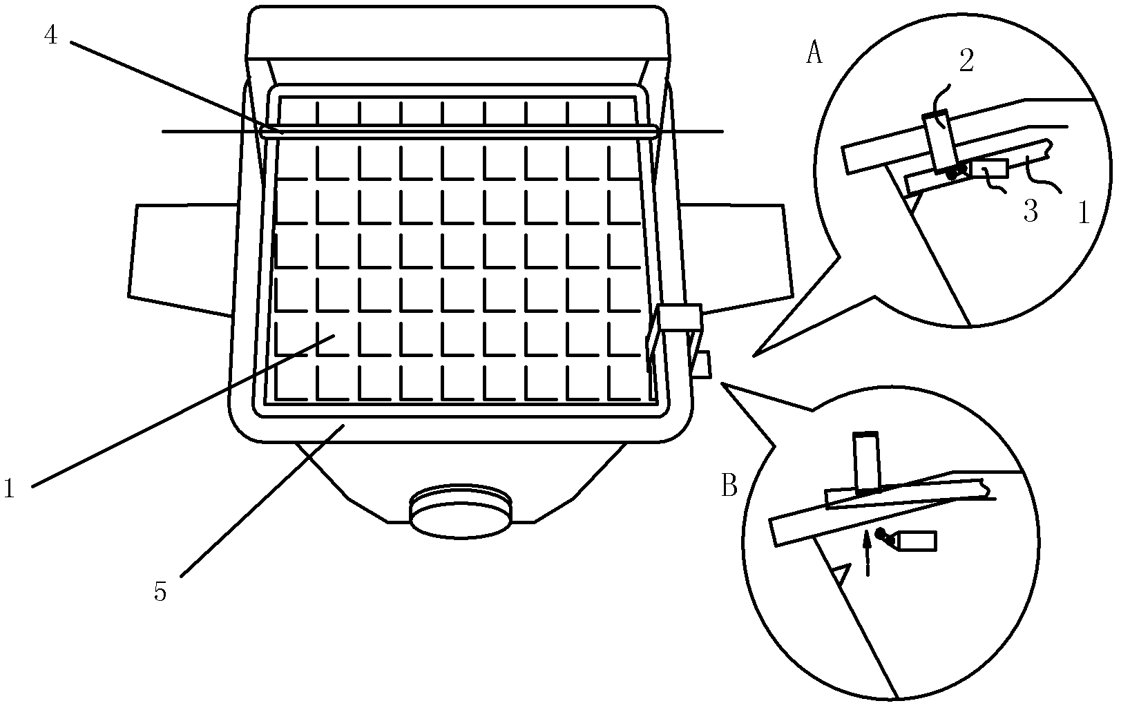 Screen cloth position detection device and equipment