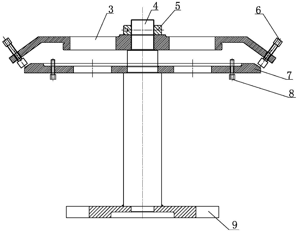 A tool for welding assembly of head and flange