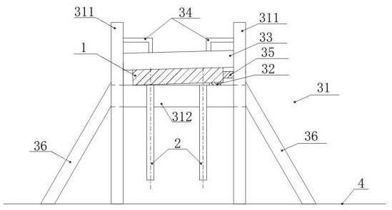 A kind of annular embedded structure of dry protection equipment of nuclear power plant