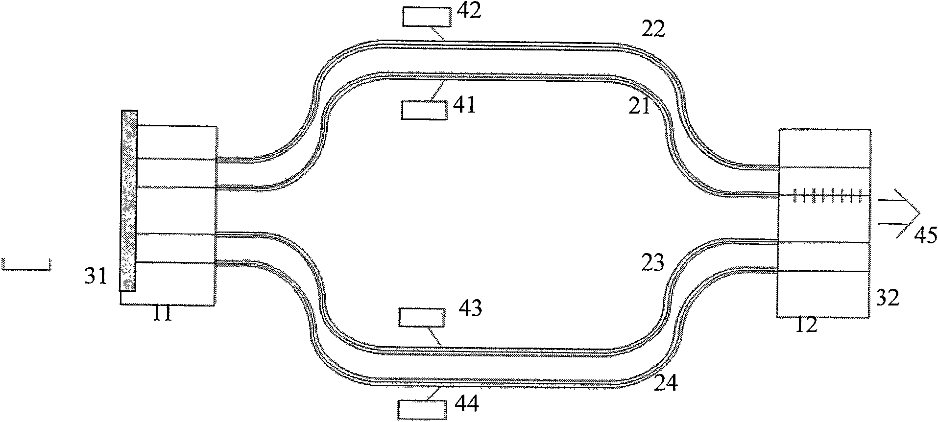 Active lock phase multi-fiber laser without external phase-adjusting part and interference bundle method