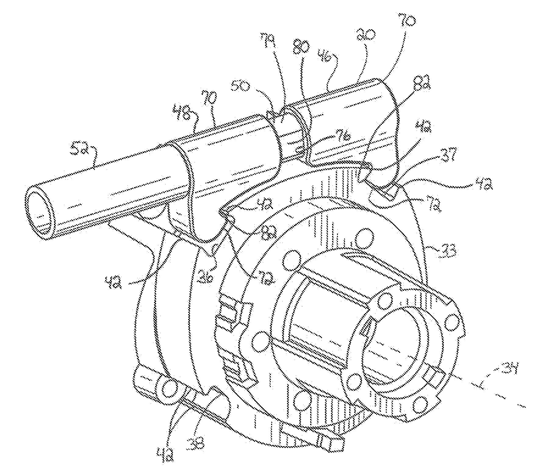 Auxiliary handle for use with a power tool