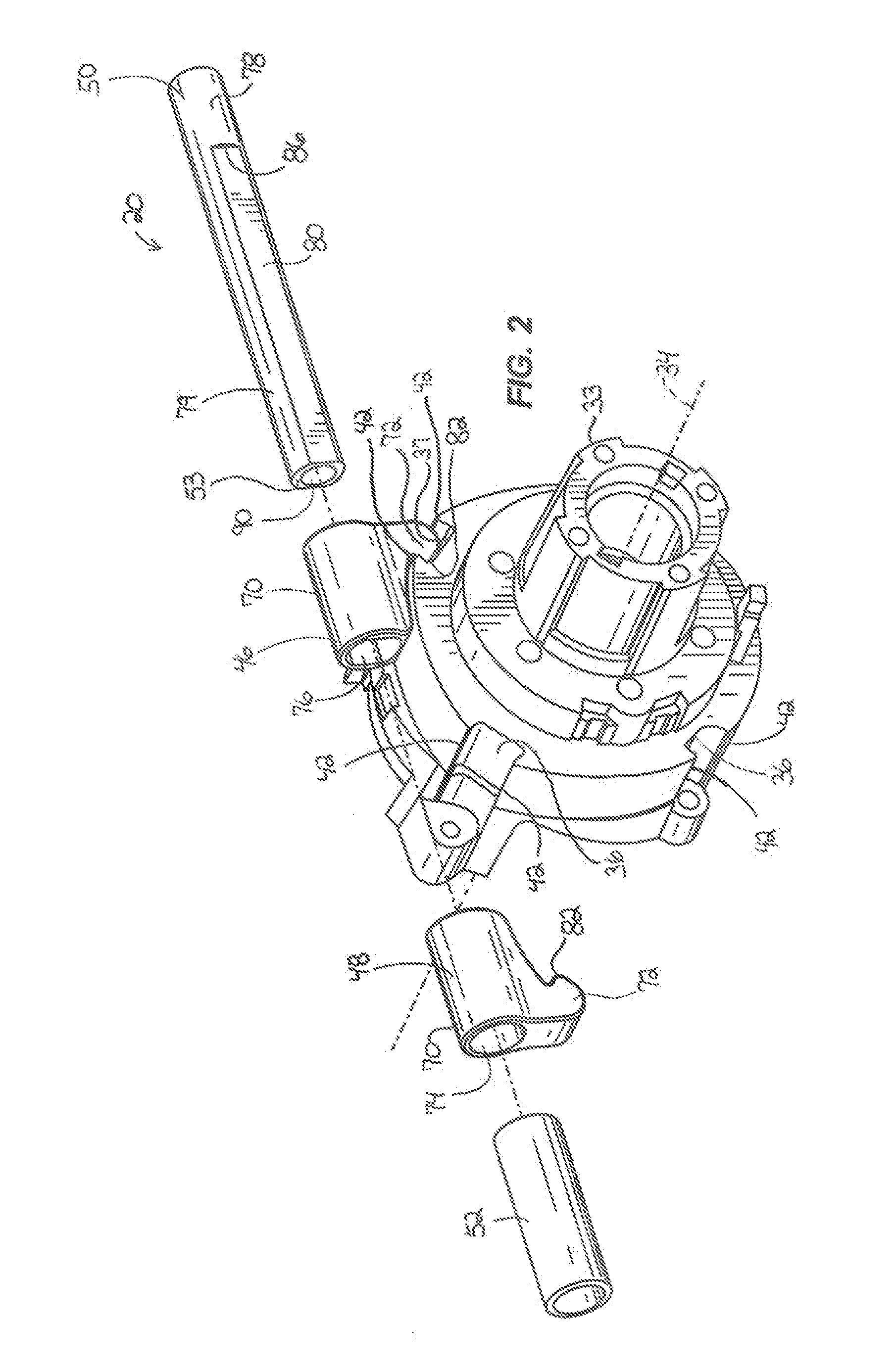 Auxiliary handle for use with a power tool