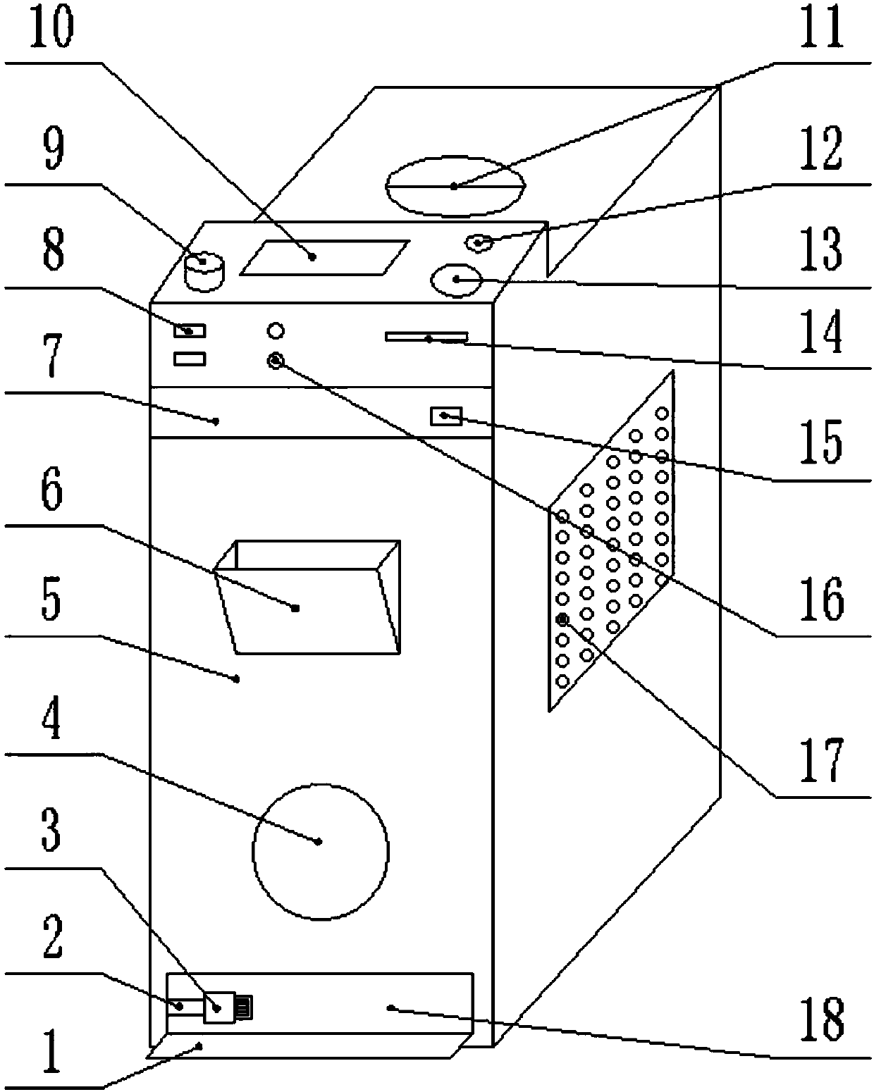 Desk computer case