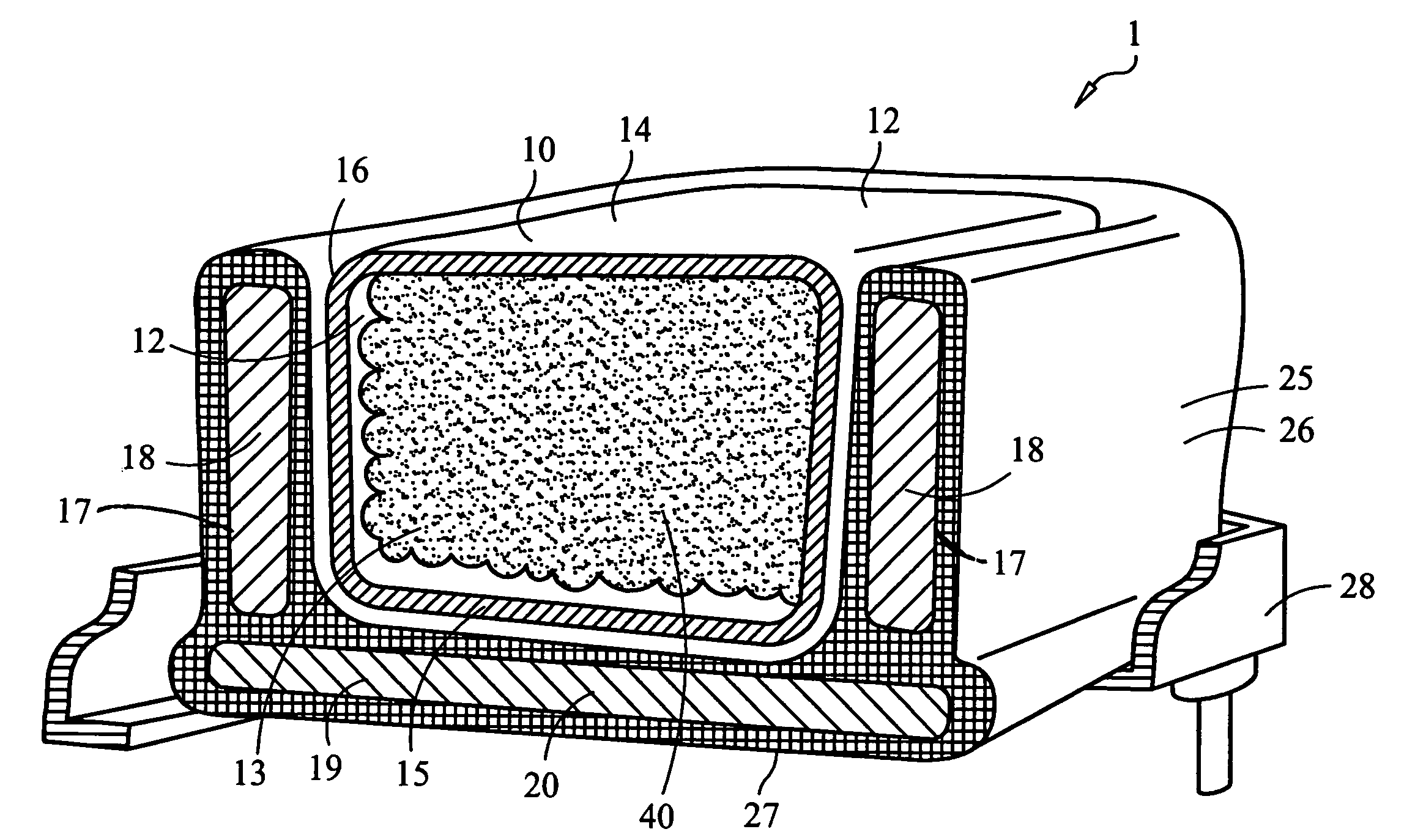 Particulate filler mattress