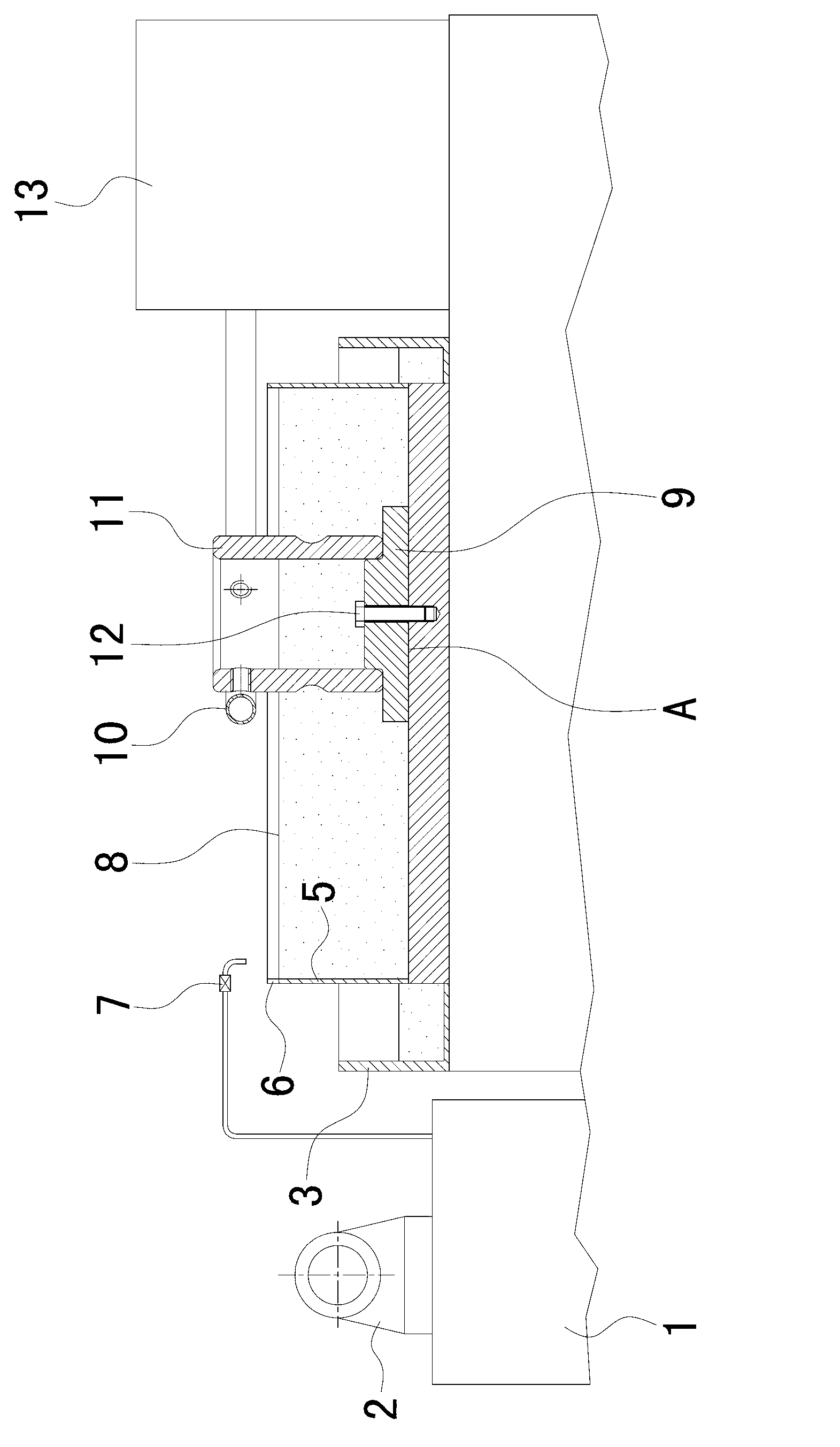 Partial annealing device and annealing method of bearing sleeve ring