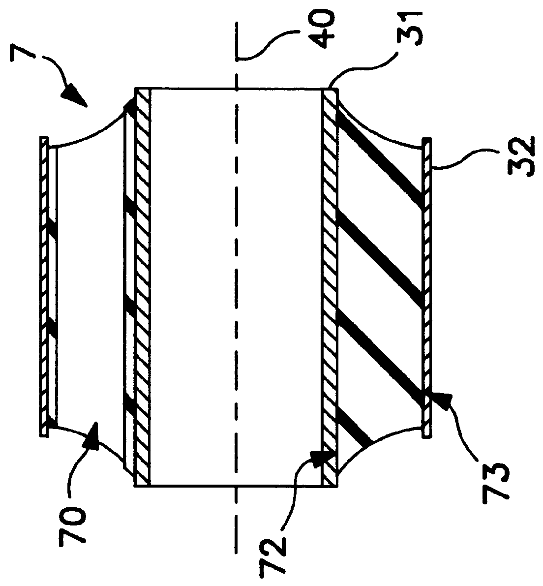 Vehicle axle equipped with torsional suspension elements