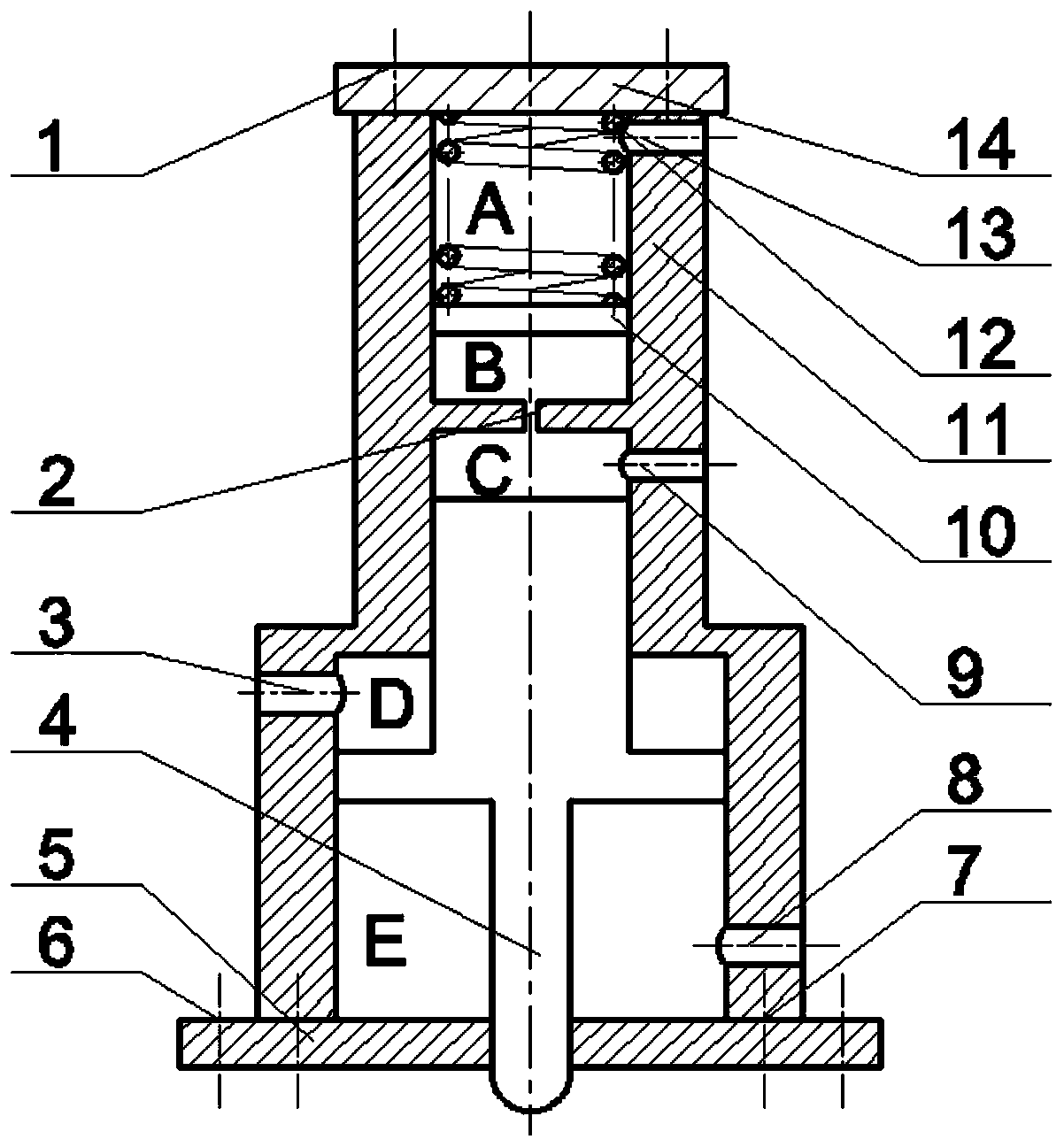 An electro-hydraulic fully variable gas distribution device and its control method