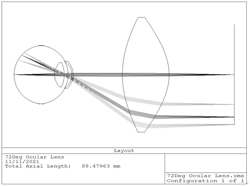 Fundus imaging eyepiece capable of being switched to wide angle/ultra-wide angle