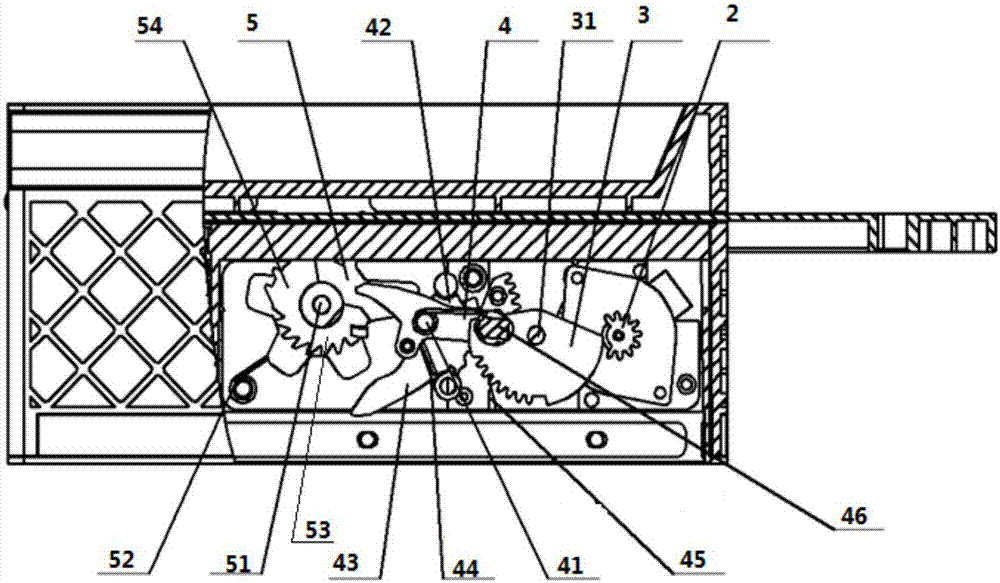 Electronic lock device for inner container of coin inserting machine