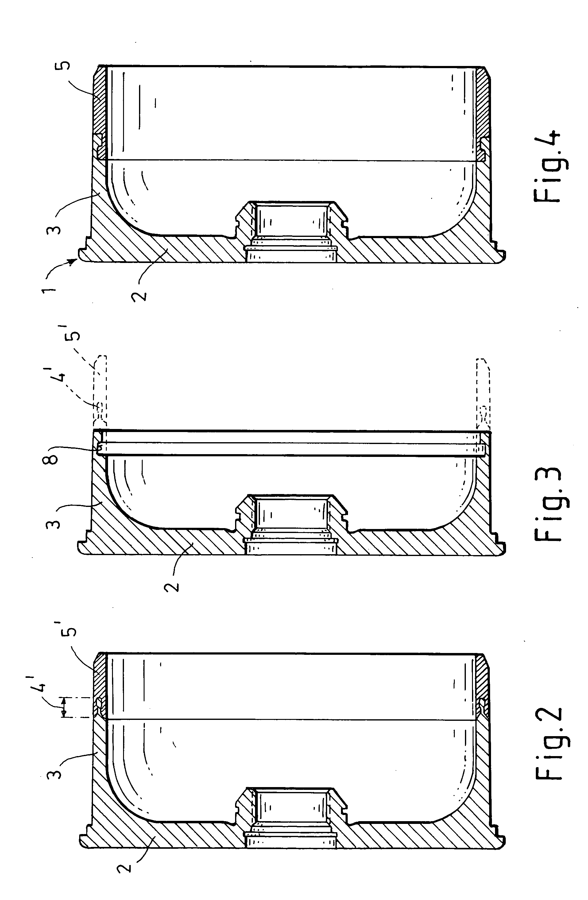 Case bottom for large caliber ammunition and method for producing same