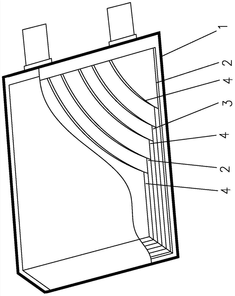 High-multiplying-power flexibly-packaged lithium ion secondary battery and preparation method thereof