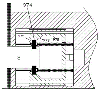 A power distribution cabinet with guide rods and driven by air pressure