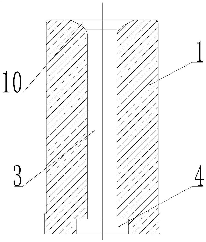 Novel spline shaft upsetting forging die structure