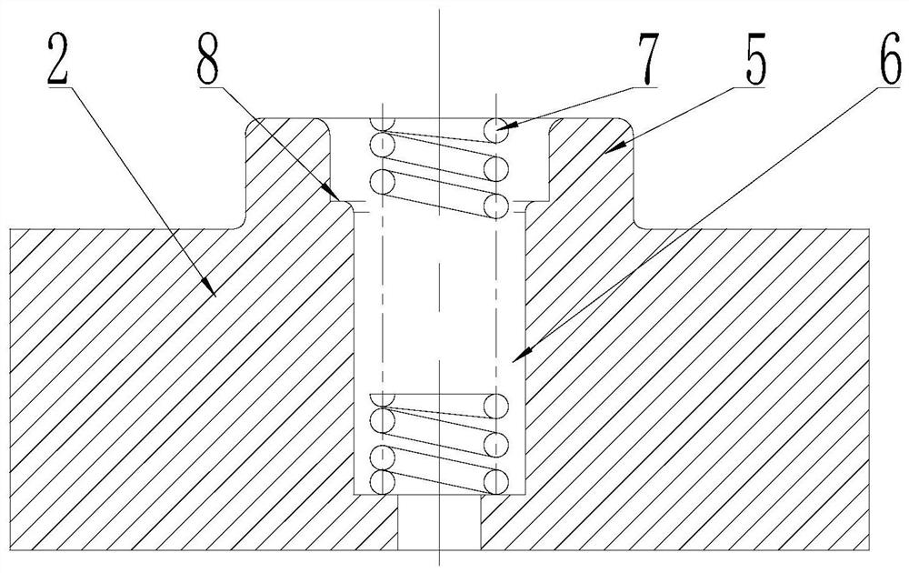 Novel spline shaft upsetting forging die structure