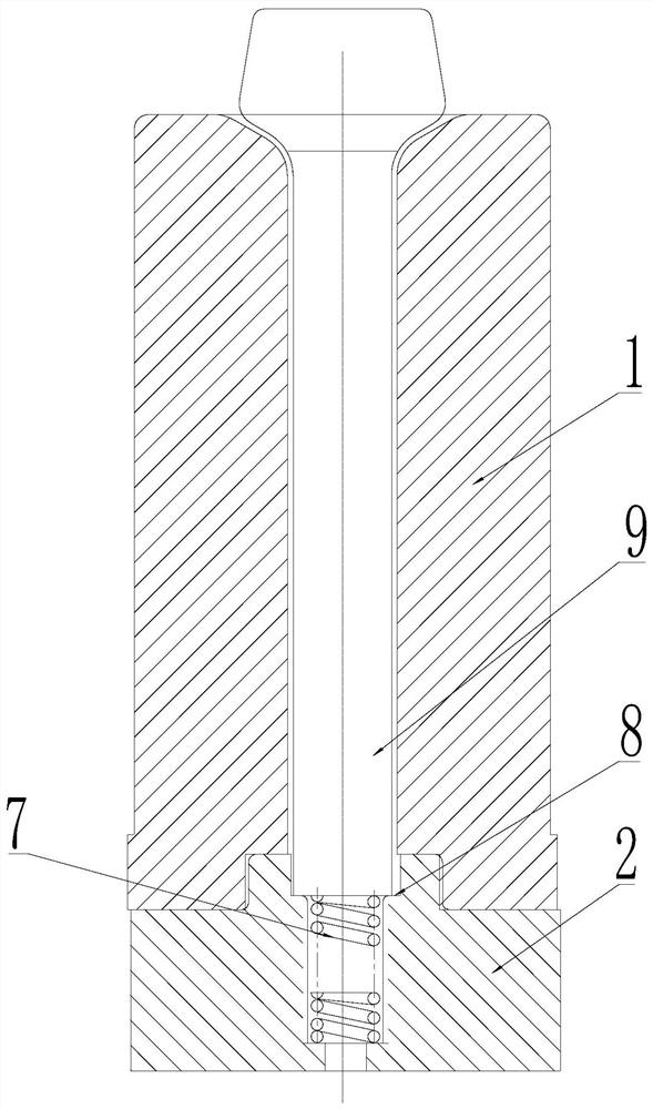 Novel spline shaft upsetting forging die structure