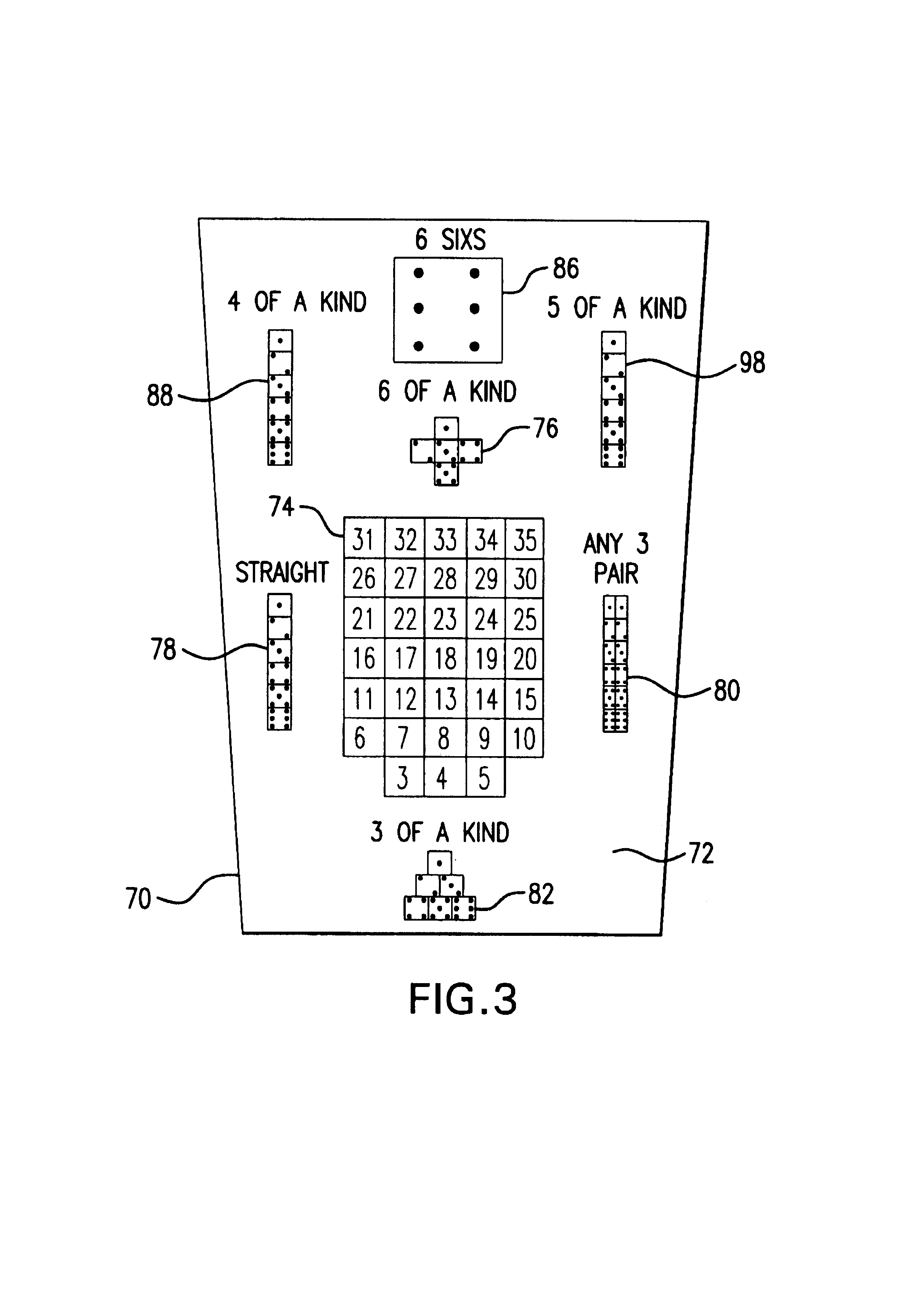 Method of playing a dice game