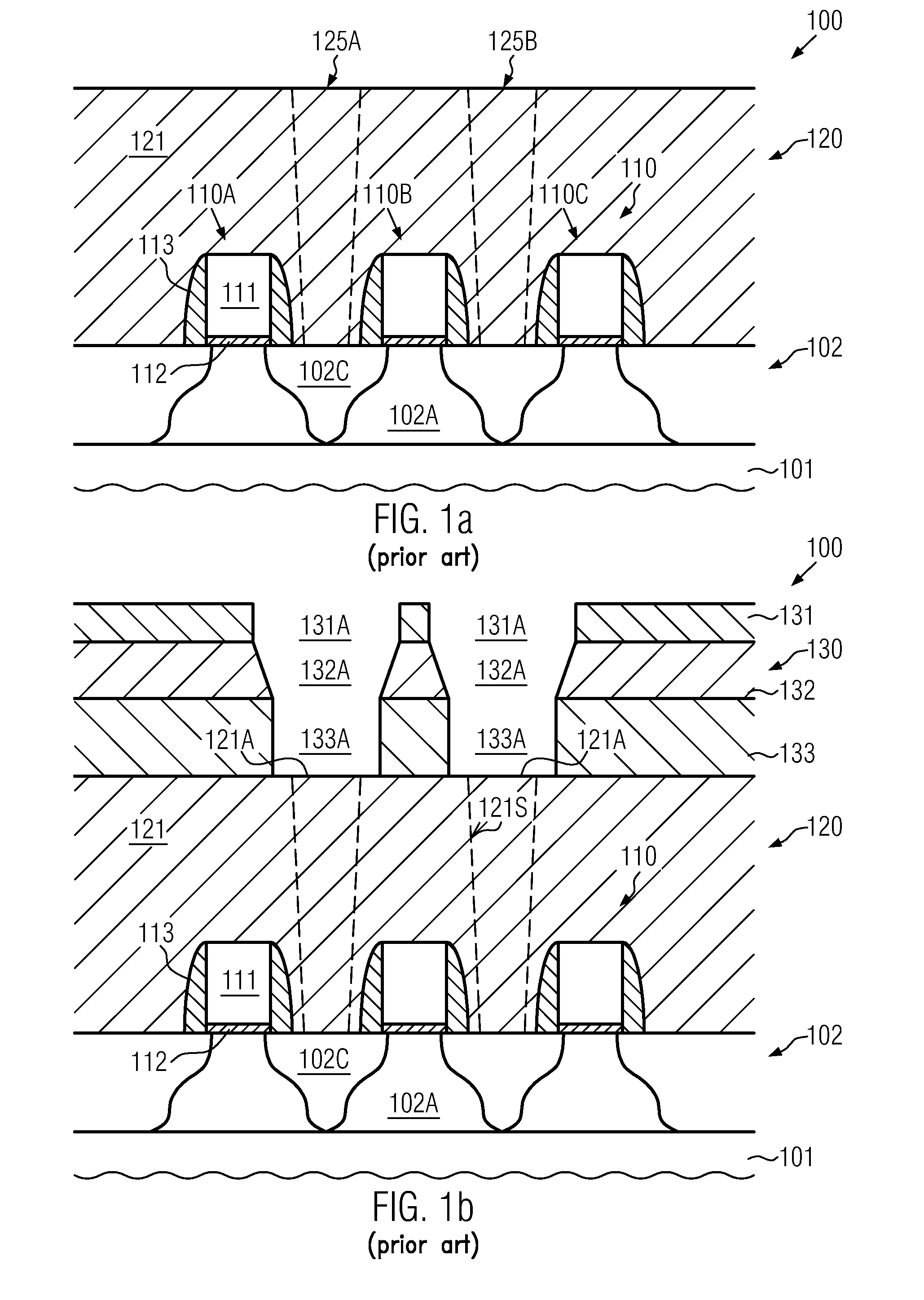 Shrinkage of critical dimensions in a semiconductor device by selective growth of a mask material