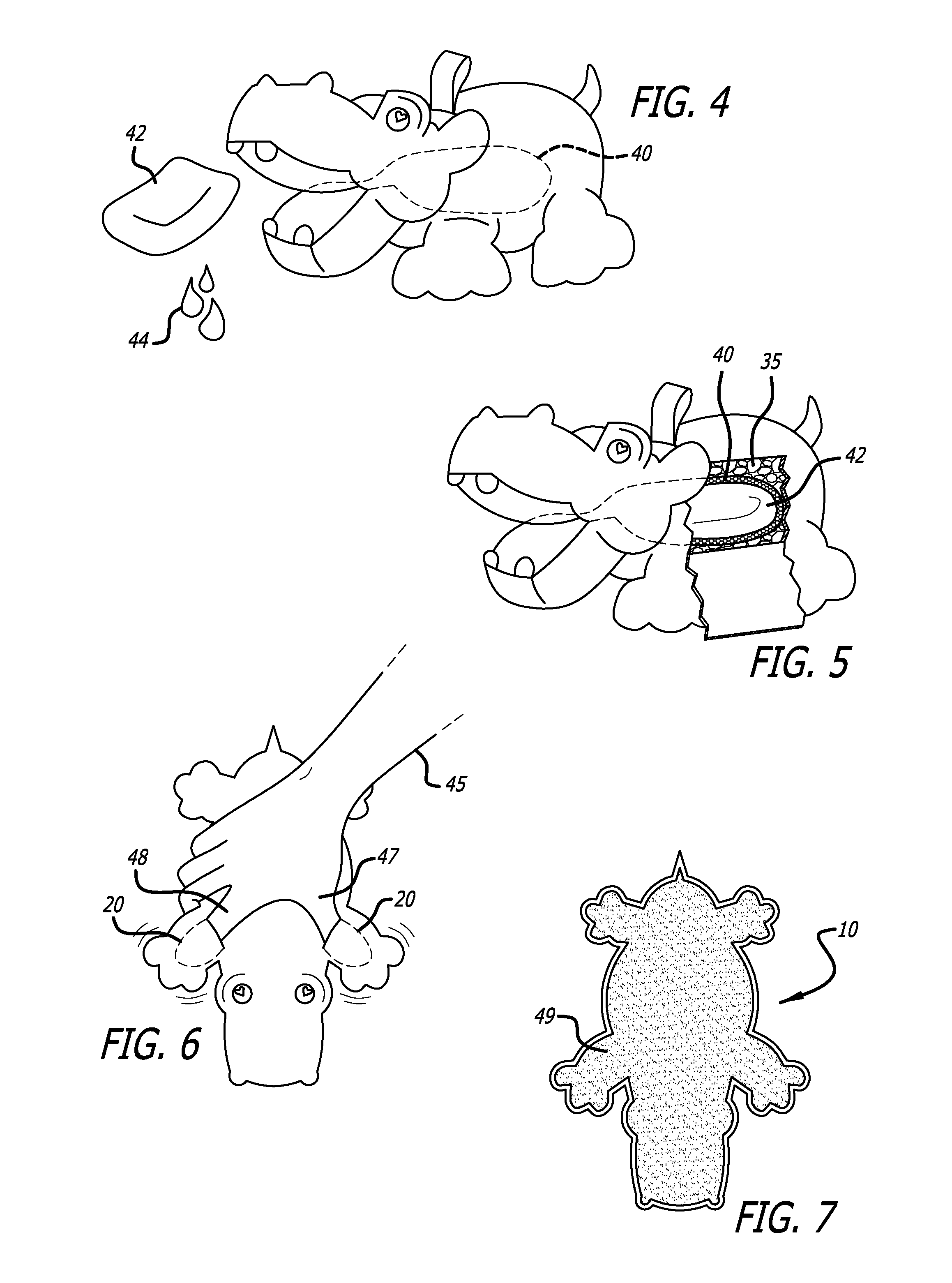 Character-shaped porous mitt for housing and dispensing soap