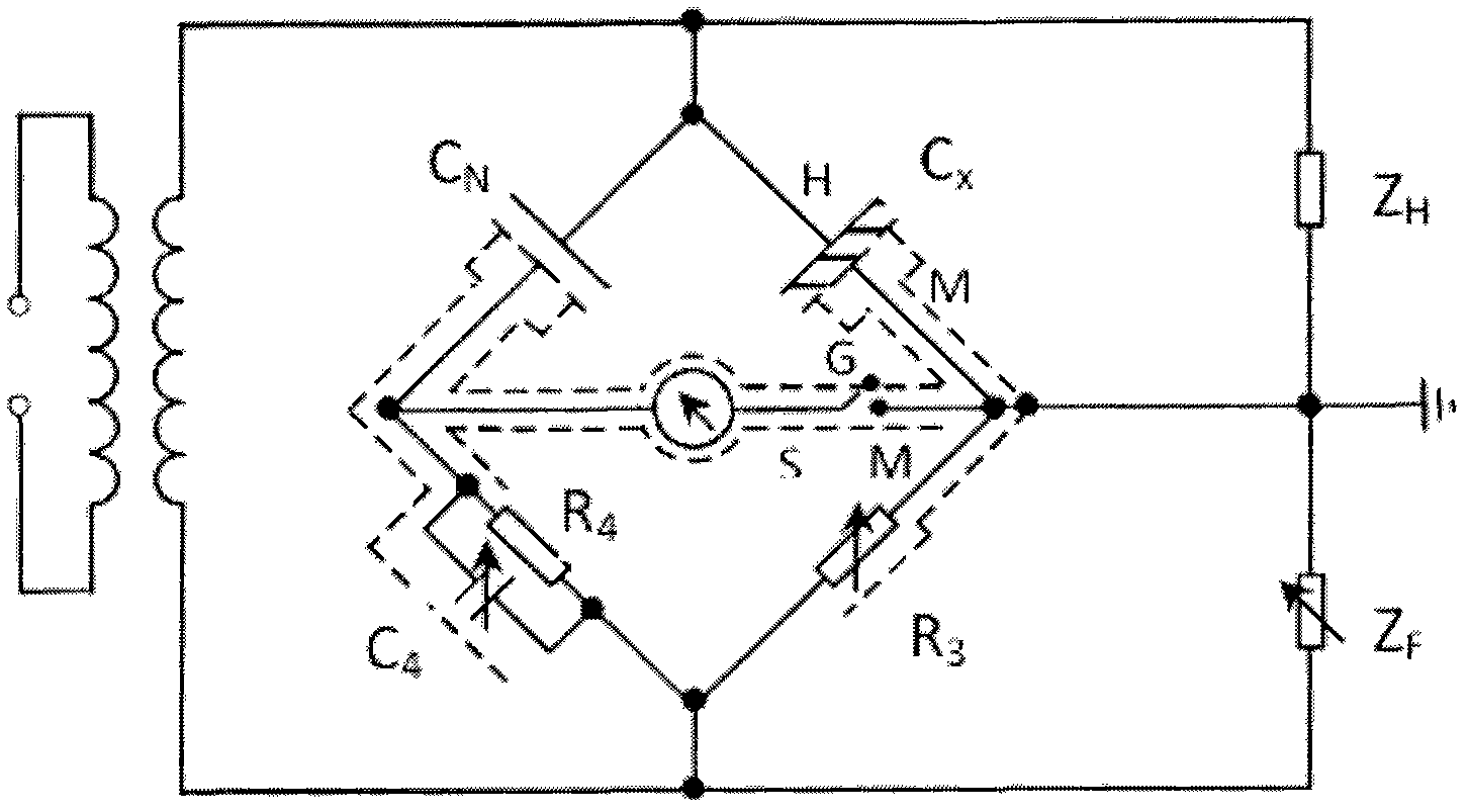 Elastic contact three-electrode device