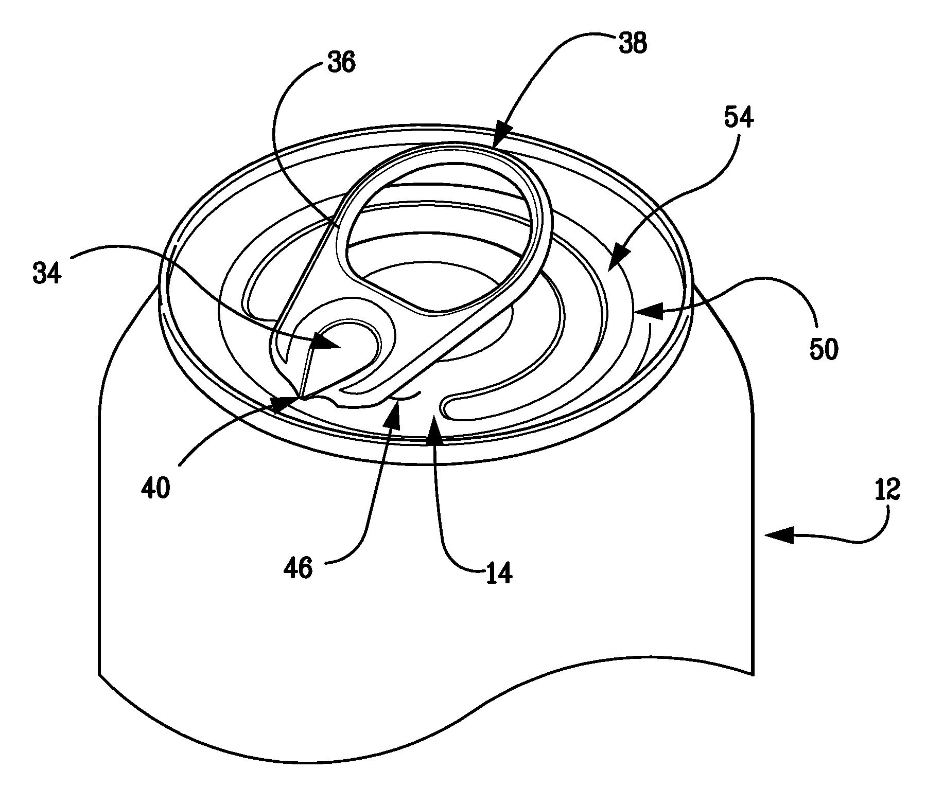 Full aperture beverage end