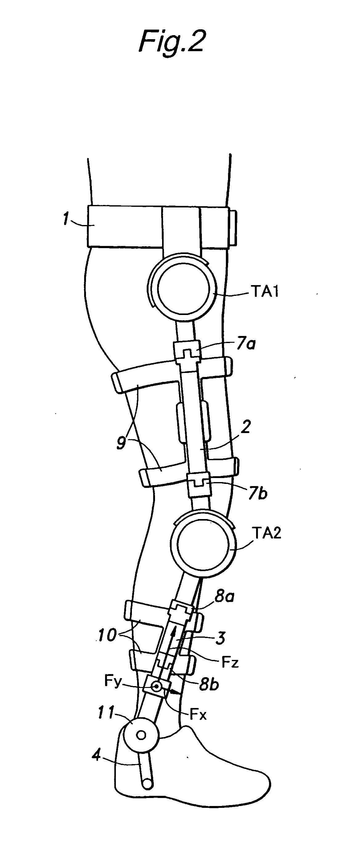 Walking assistance device provided with a force sensor