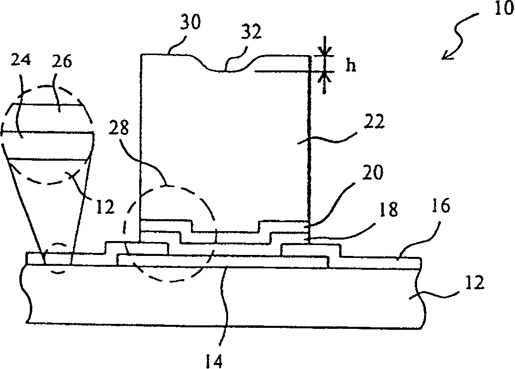 Technique and structure for making convex