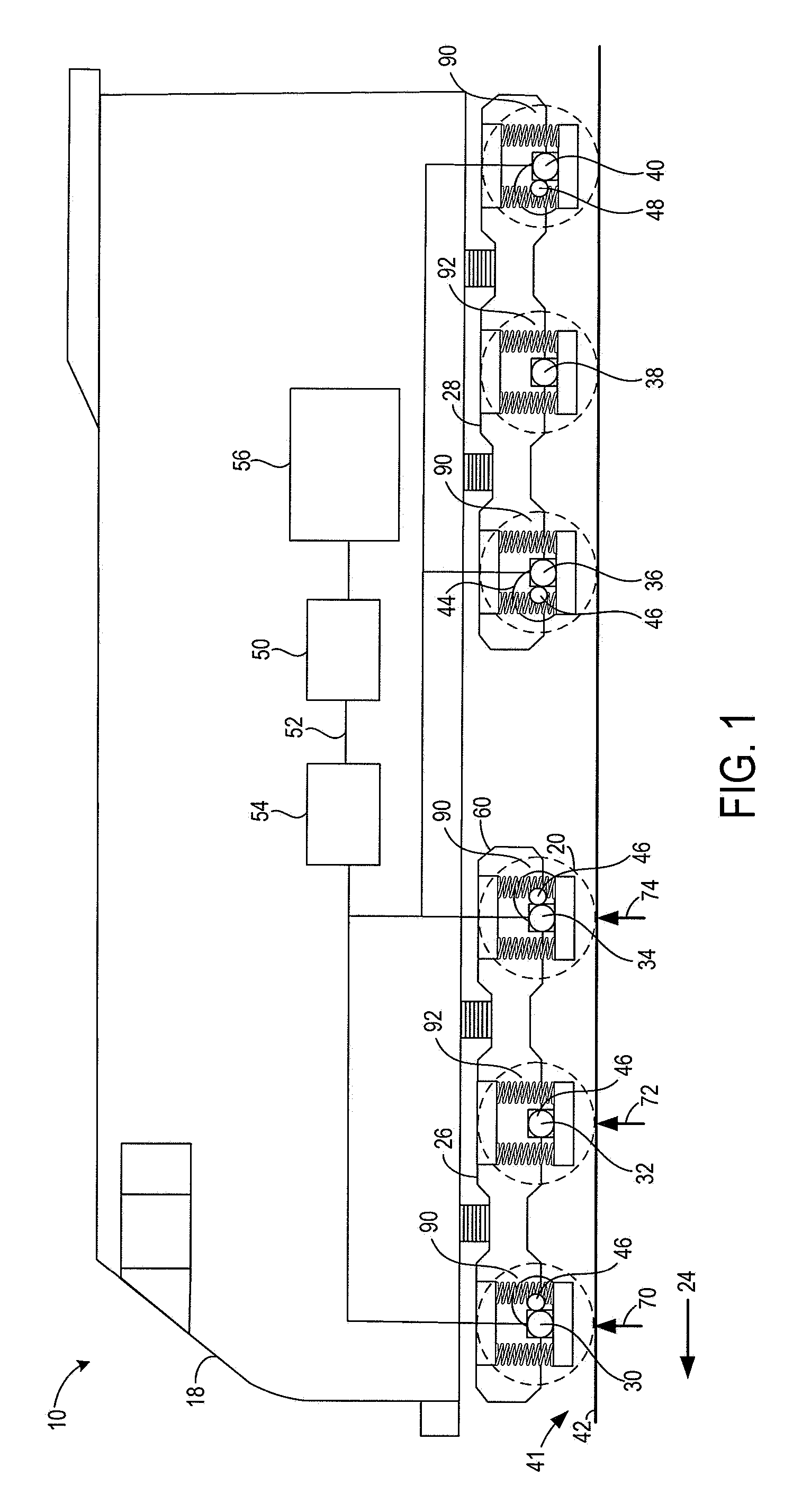 Assembly and method for vehicle suspension