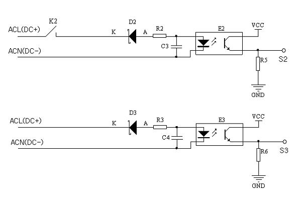 Alternating-current direct-current adaptive switching value collecting circuit and method