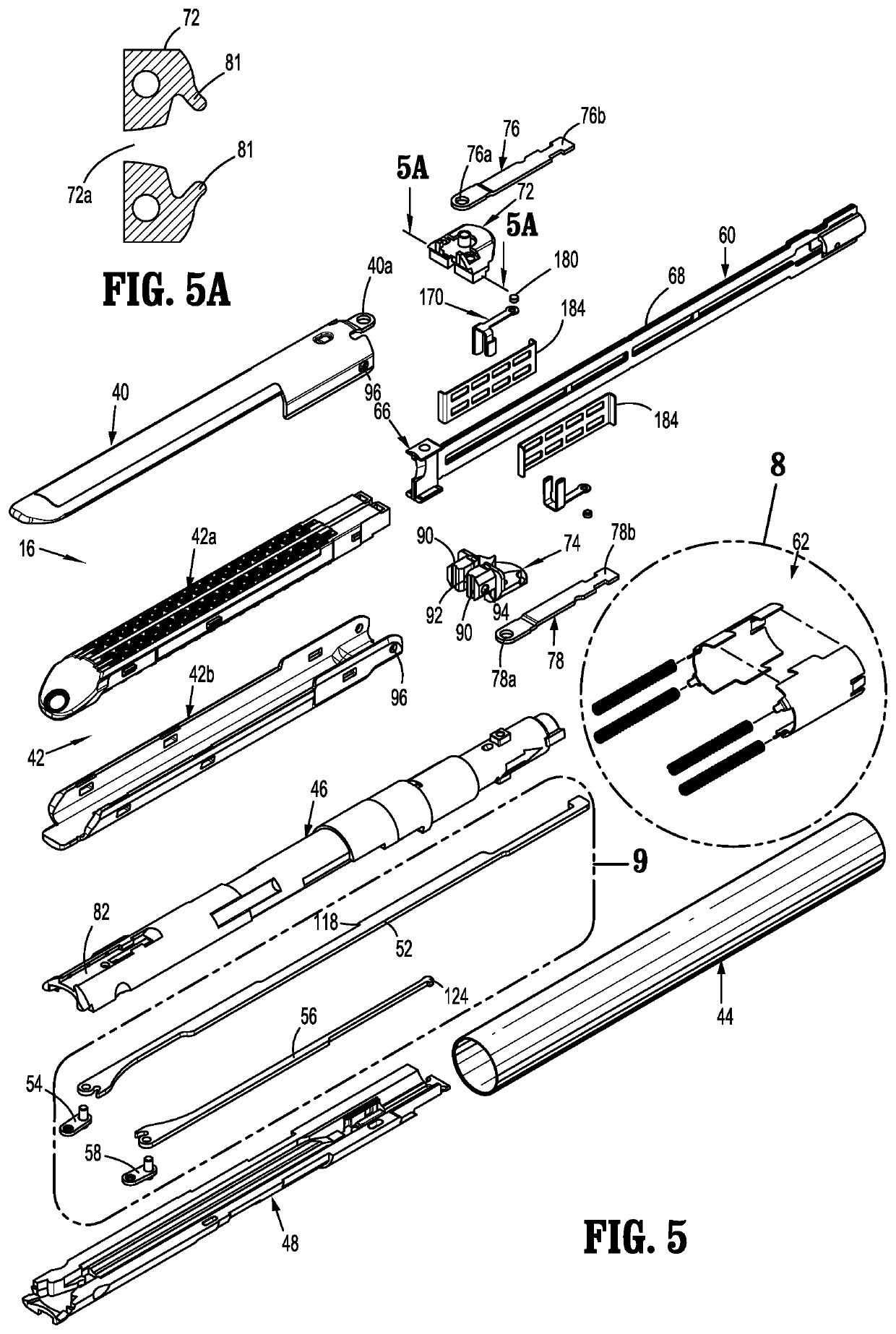 Stapling device with articulating tool assembly