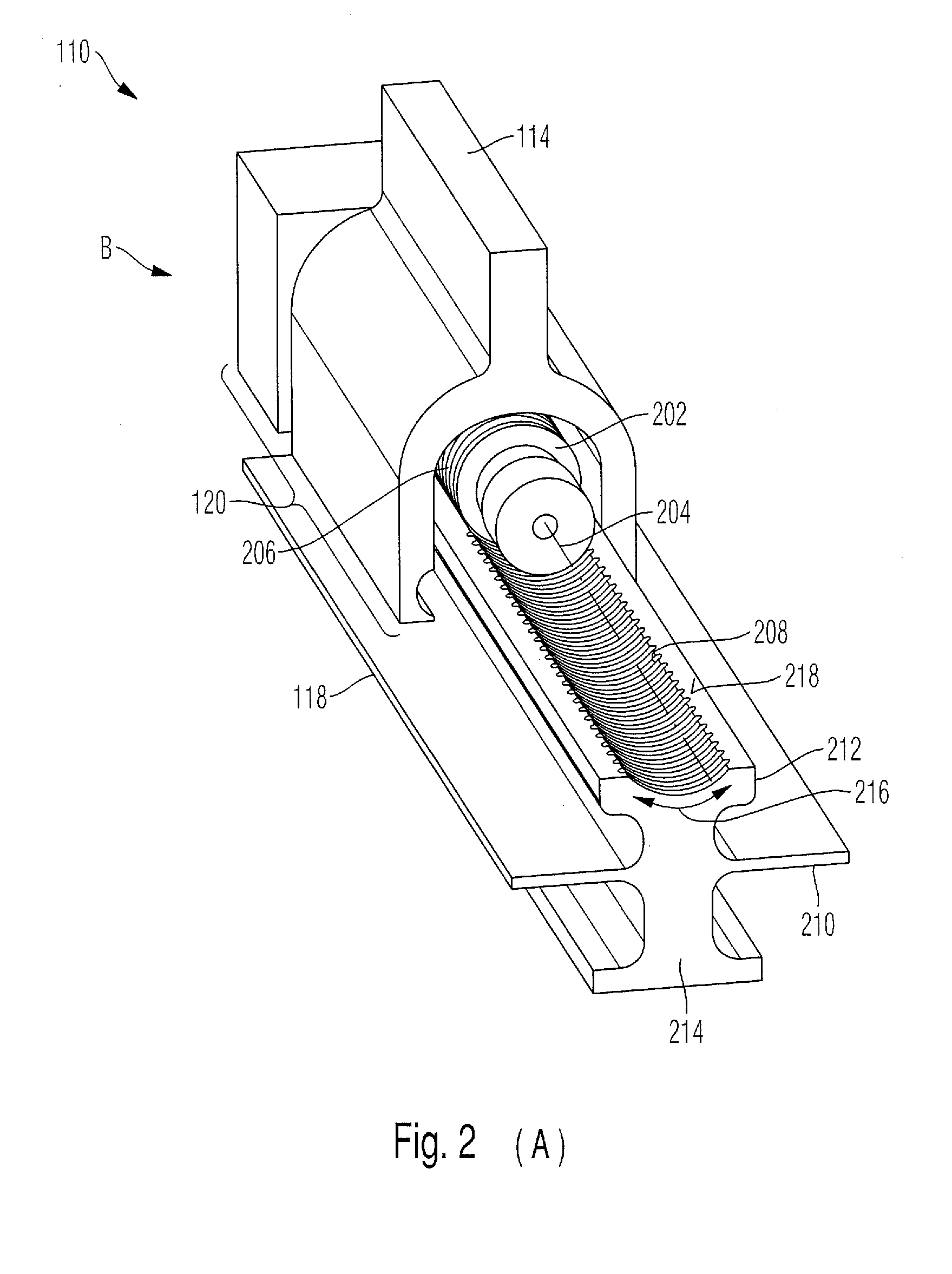 Seat adjustment device and aircraft or spacecraft