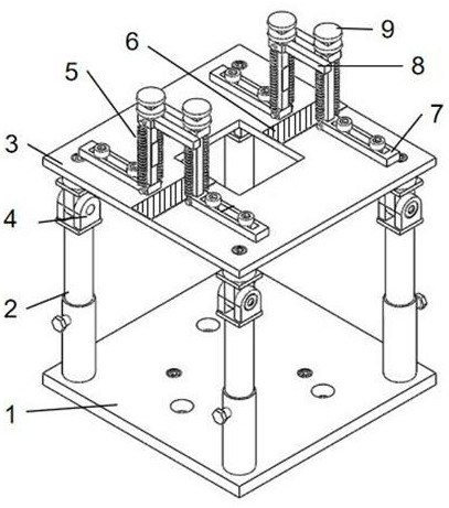 Angle-adjustable low-speed impact experiment circular tube clamp