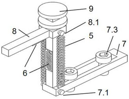 Angle-adjustable low-speed impact experiment circular tube clamp