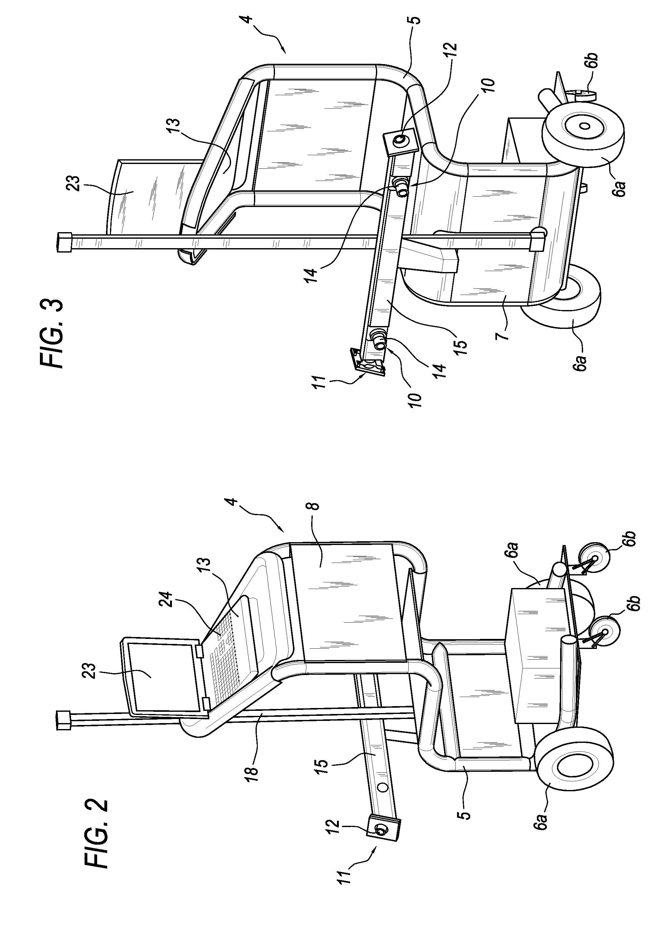 Apparatus and method for checking the attitude of a vehicle