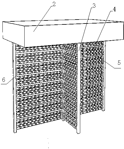 Anti-wind device improving heat exchange capability of direct air-cooling unit