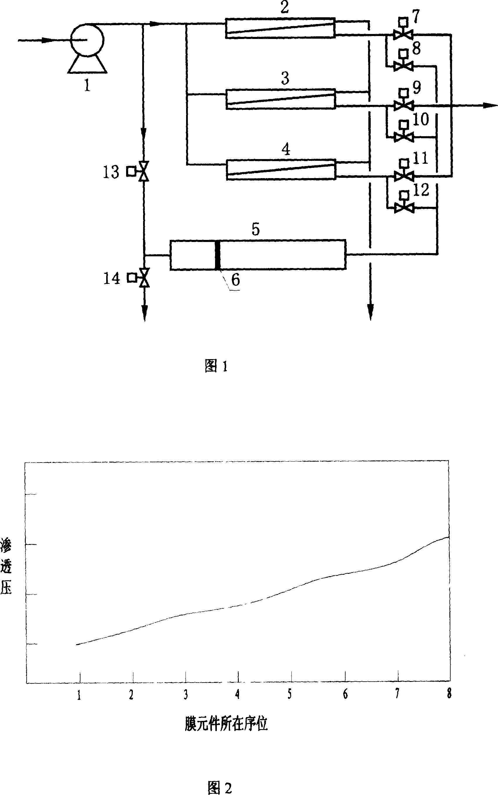 Reverse osmosis desalinization system capable of on-line back washing